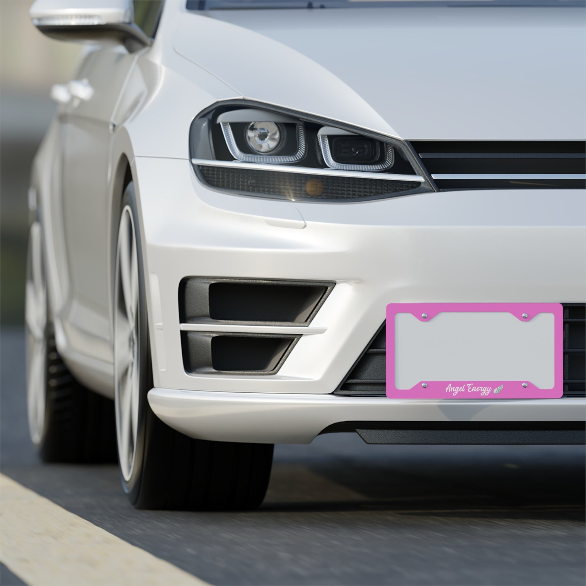 Angel Energy License Plate Frame