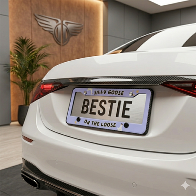 Meme Mood License Plate Frame