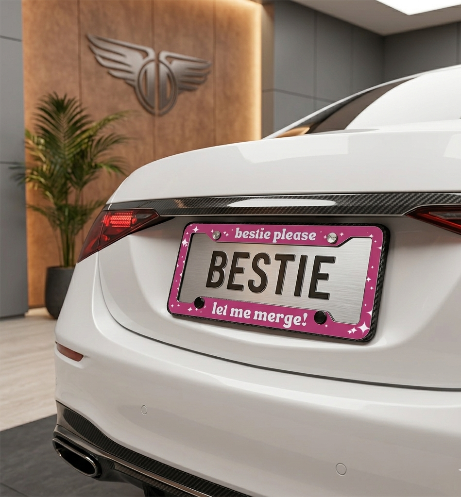 Meme Mood License Plate Frame