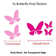 Pink Butterfly Decorative Stickers - view 4