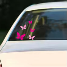 Pink Butterfly Decorative Stickers - view 5