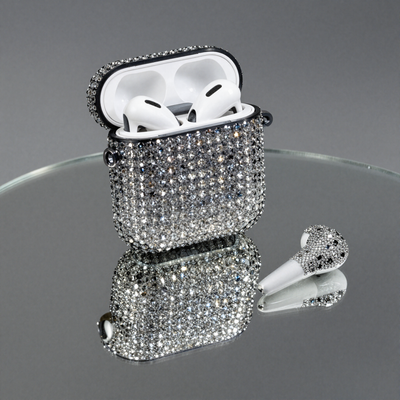 Noir Pavé AirPods Case (Gen 1/2)