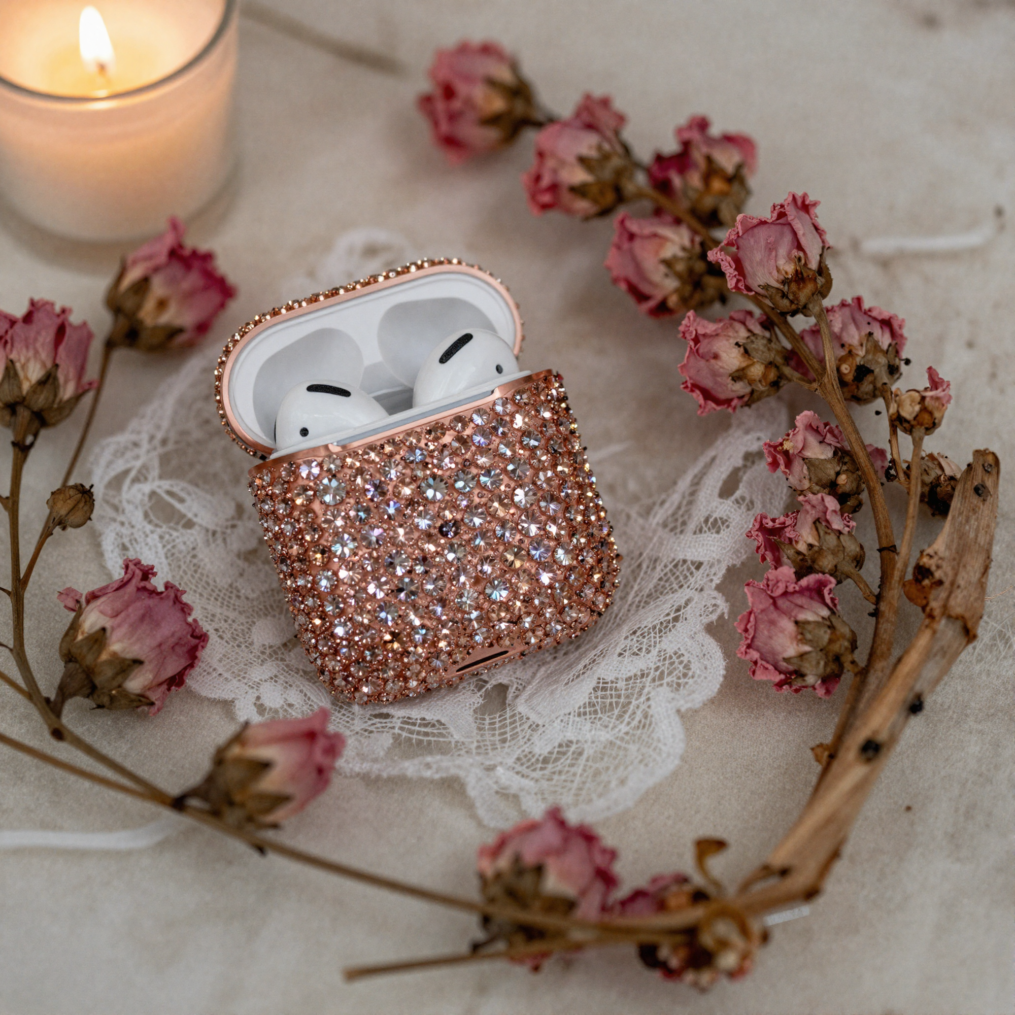 Rose Gold AirPods Case (Gen 1/2)