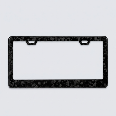 Carbon fiber license plate frame - dark minimal luxe aesthetic | ChicPlates