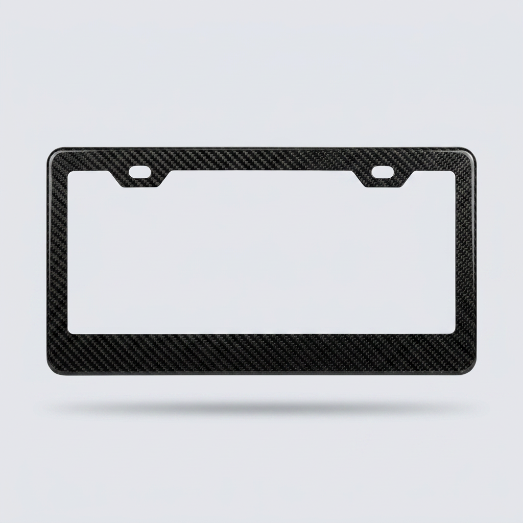 Carbon Fiber Luxe License Plate Frame