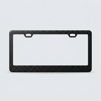 Carbon Fiber Luxe License Plate Frame