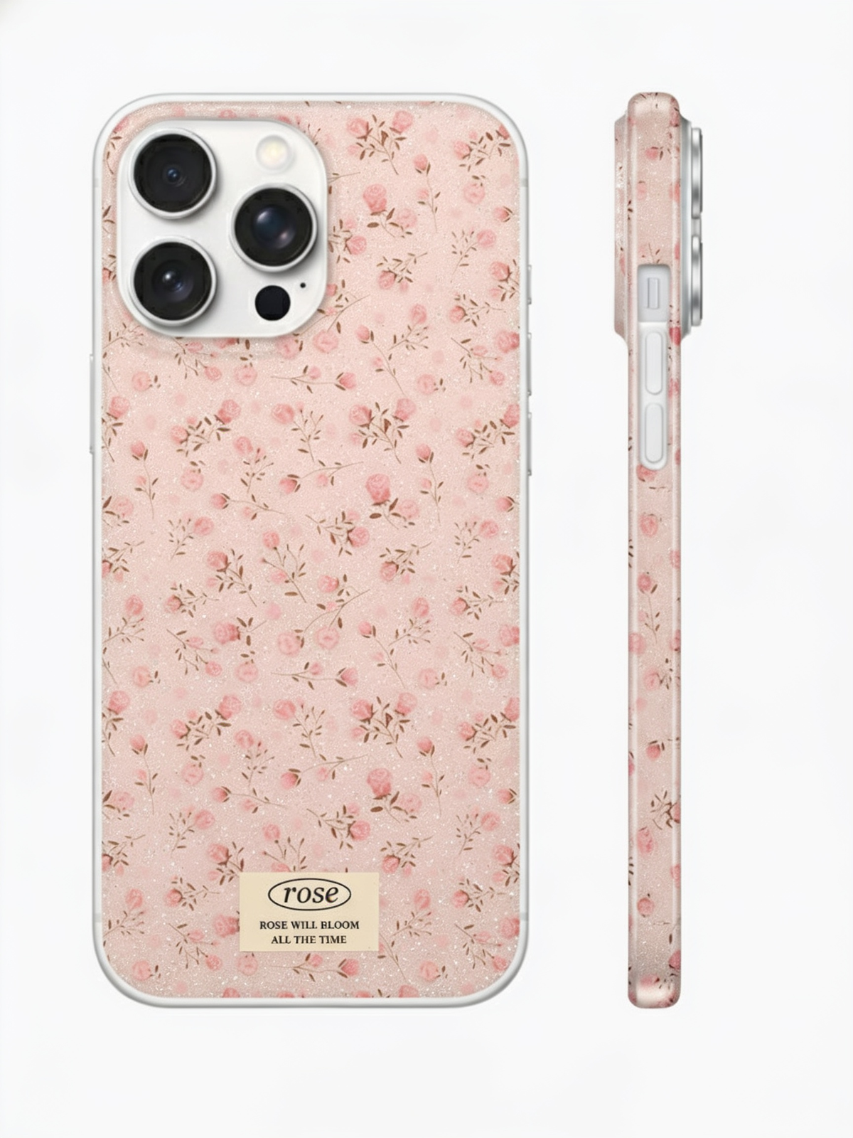 Pink Rose Floral Phone Case