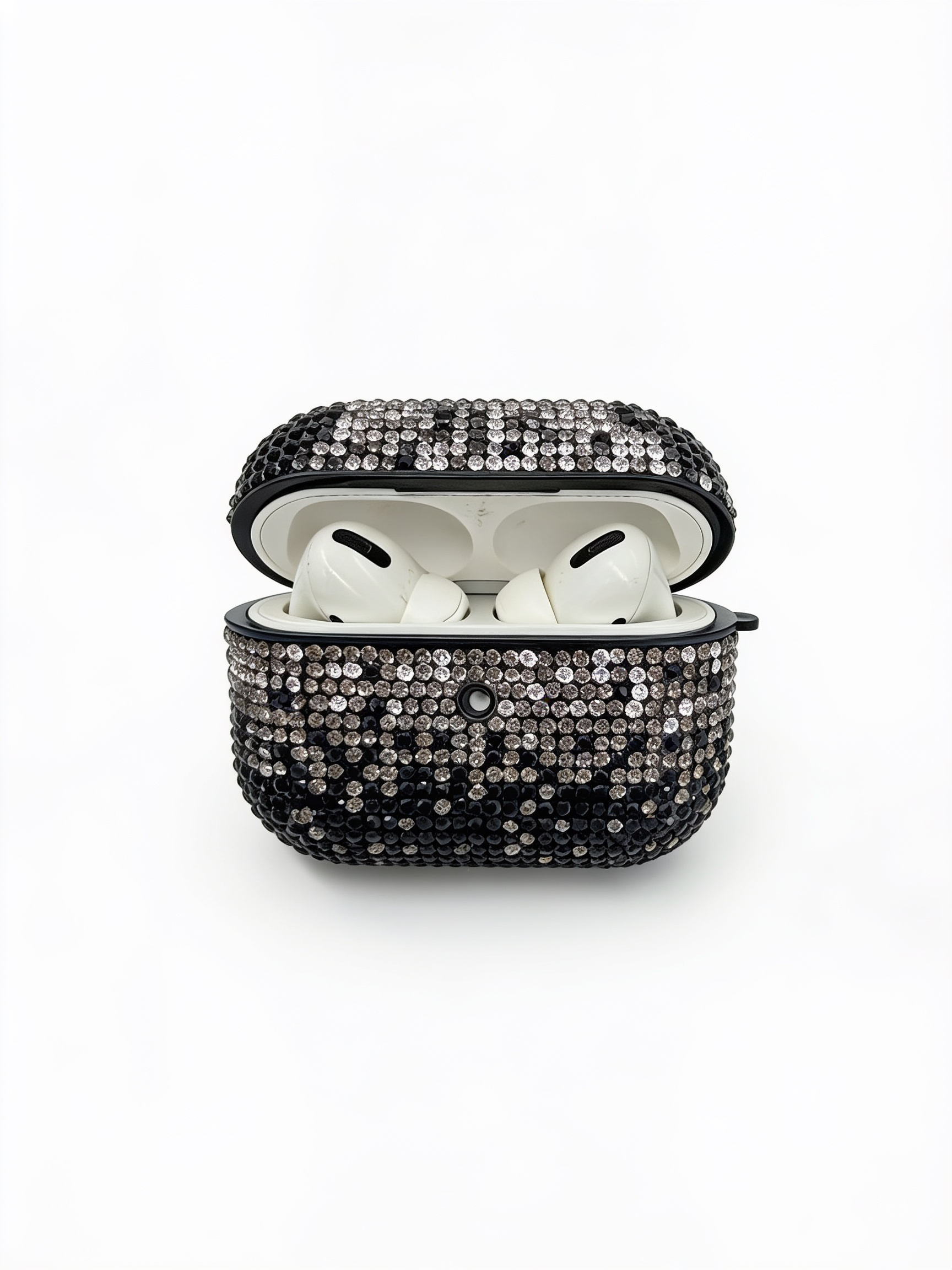 Noir pave crystal AirPods case in The Bling Bundle