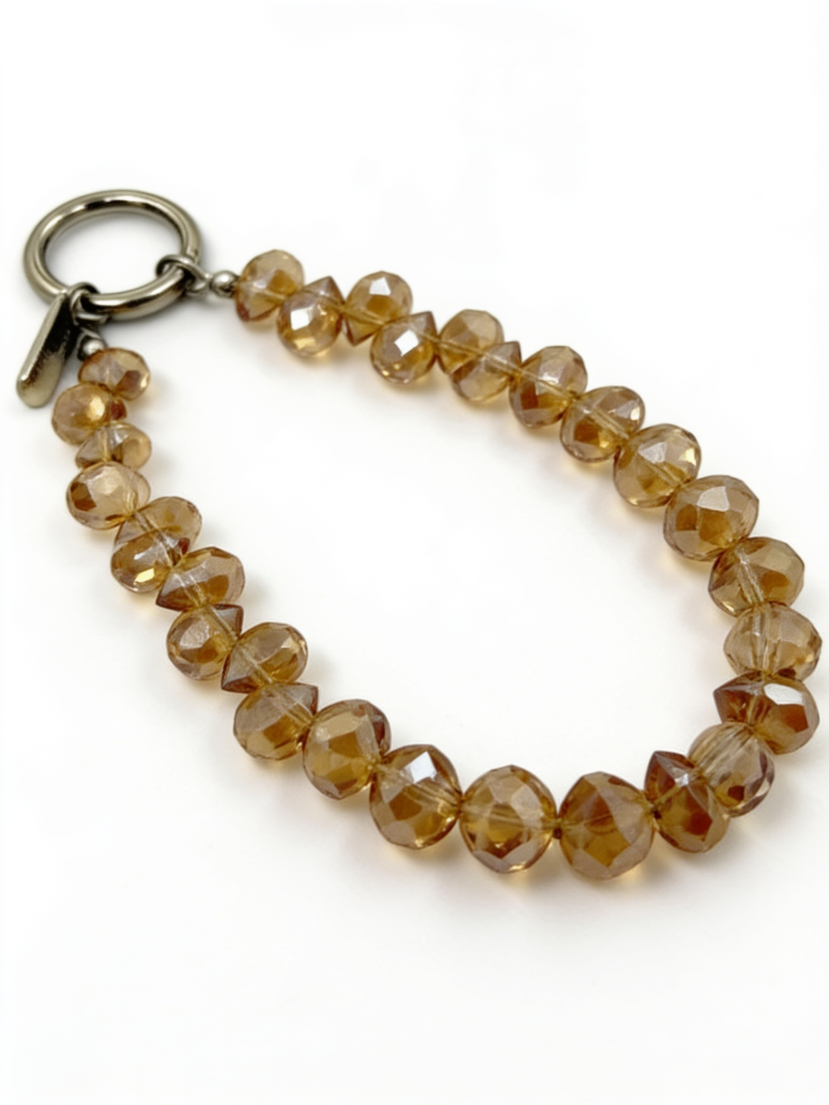 Champagne Crystal Phone Strap