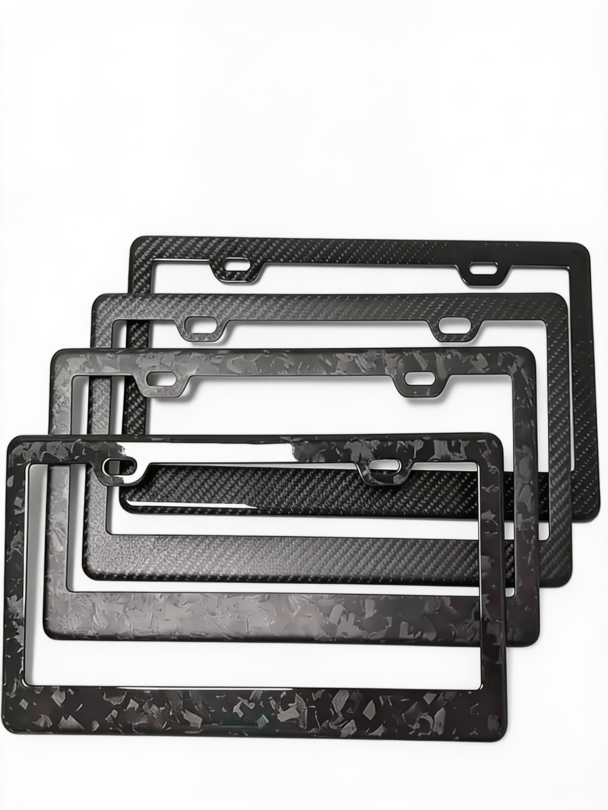 Carbon Fiber Luxe License Plate Frame