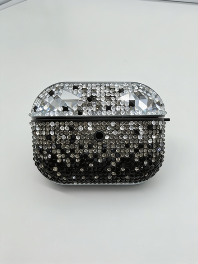 Black Ombre Gem Airpods Cases - view 3