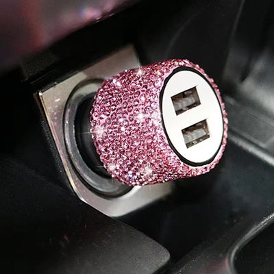 Bling Luxe Dual USB Car Charger