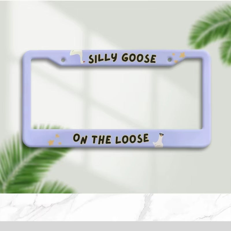 Meme mood aesthetic license plate frame with attitude - fits CA & US plates | ChicPlates