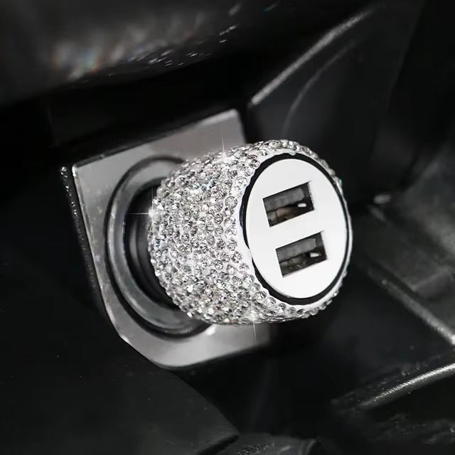 Bling Luxe Dual USB Car Charger