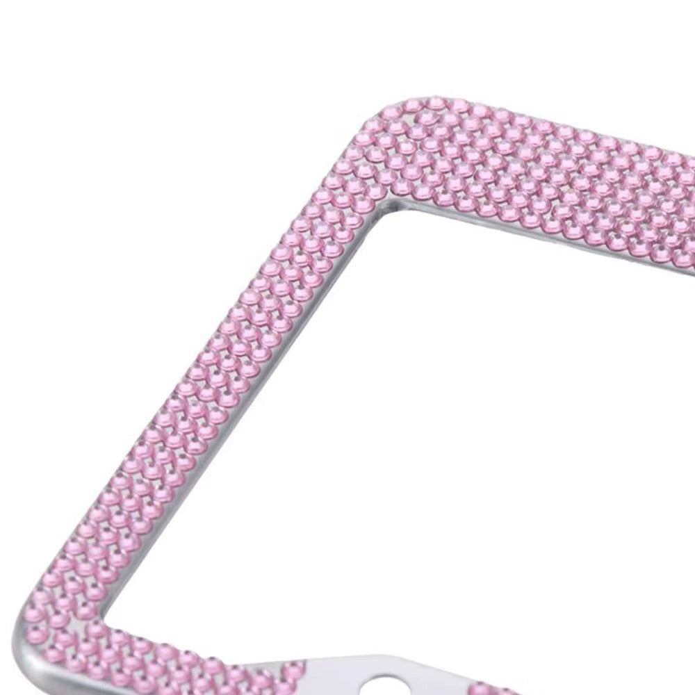 Bow Bling Rhinestone License Plate Frame