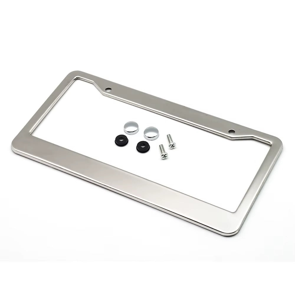 Chrome Luxe Stainless License Plate Frame