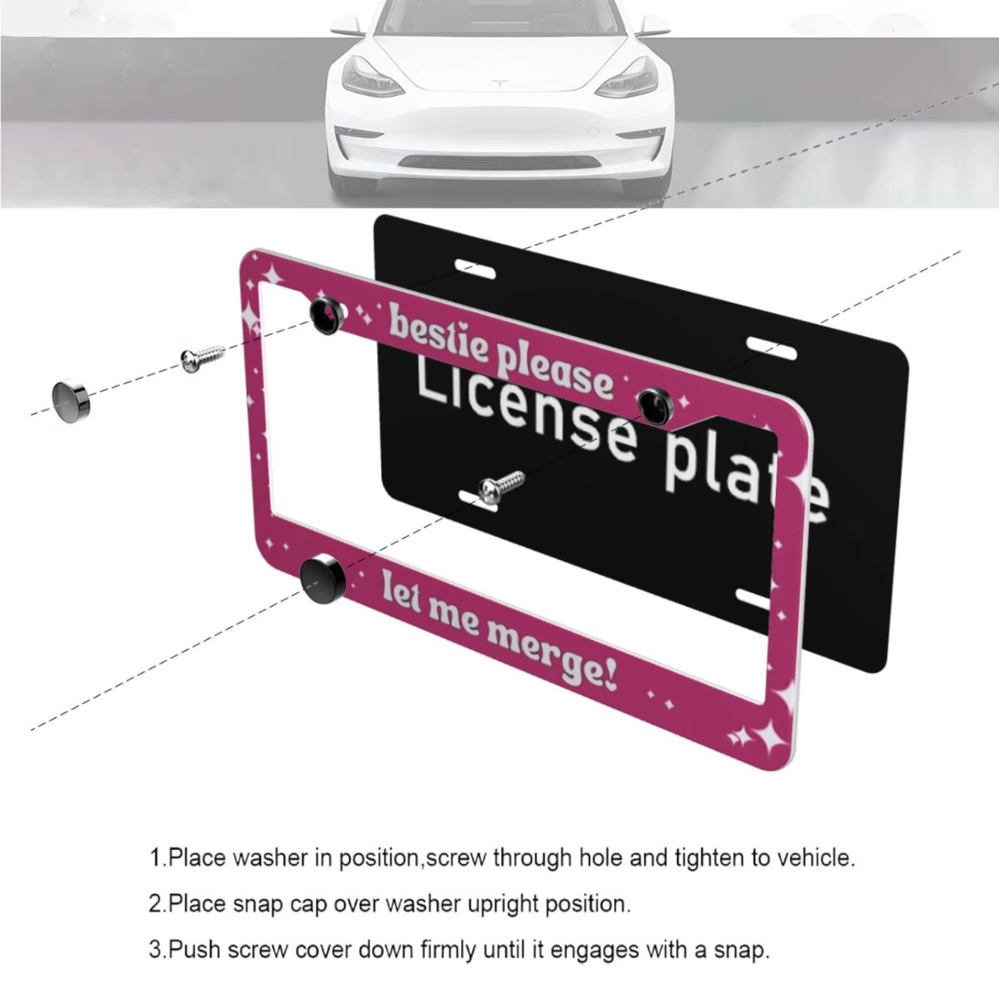 Meme Mood License Plate Frame