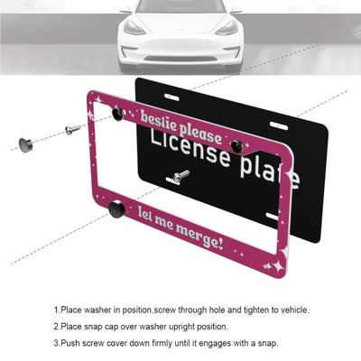 Meme Mood License Plate Frame