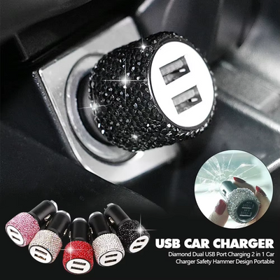 Bling Luxe Dual USB Car Charger