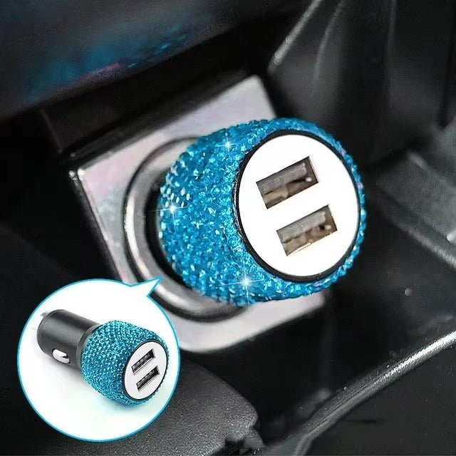 Bling Luxe Dual USB Car Charger