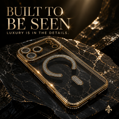 Goldshine Rhinestone Clear Case - MagSafe Compatible