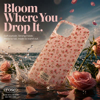 Pink Rose Floral Phone Case