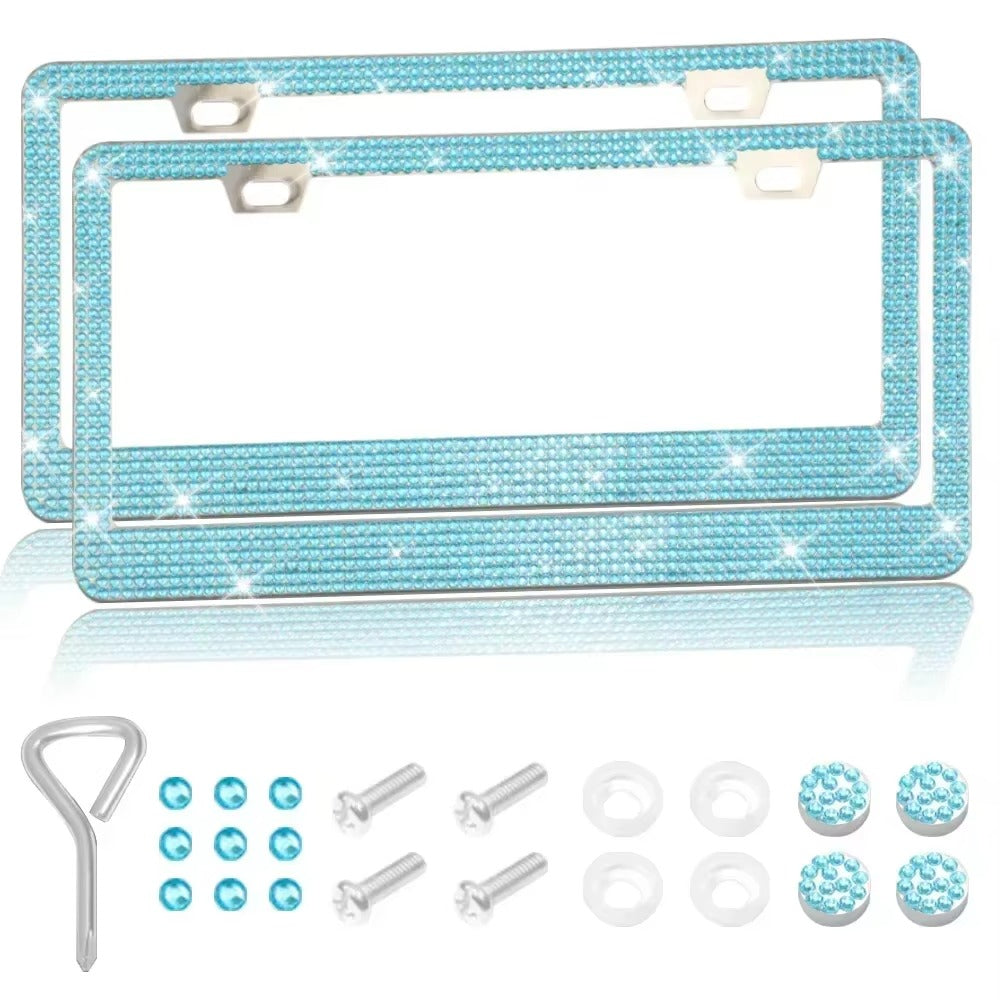 Crystal Luxe Rhinestone License Plate Frame