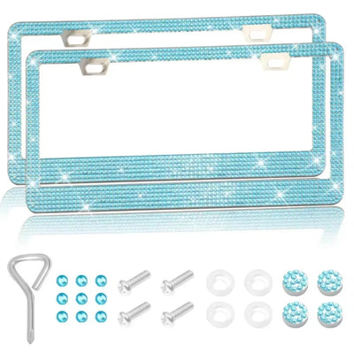 Crystal Luxe Rhinestone License Plate Frame