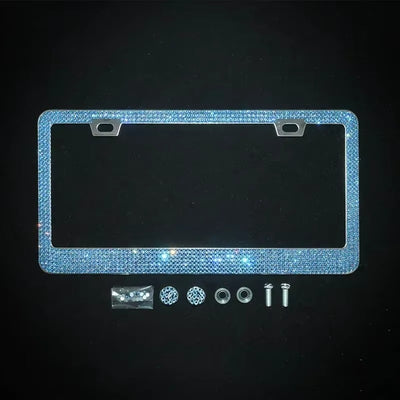 Crystal Luxe Rhinestone License Plate Frame